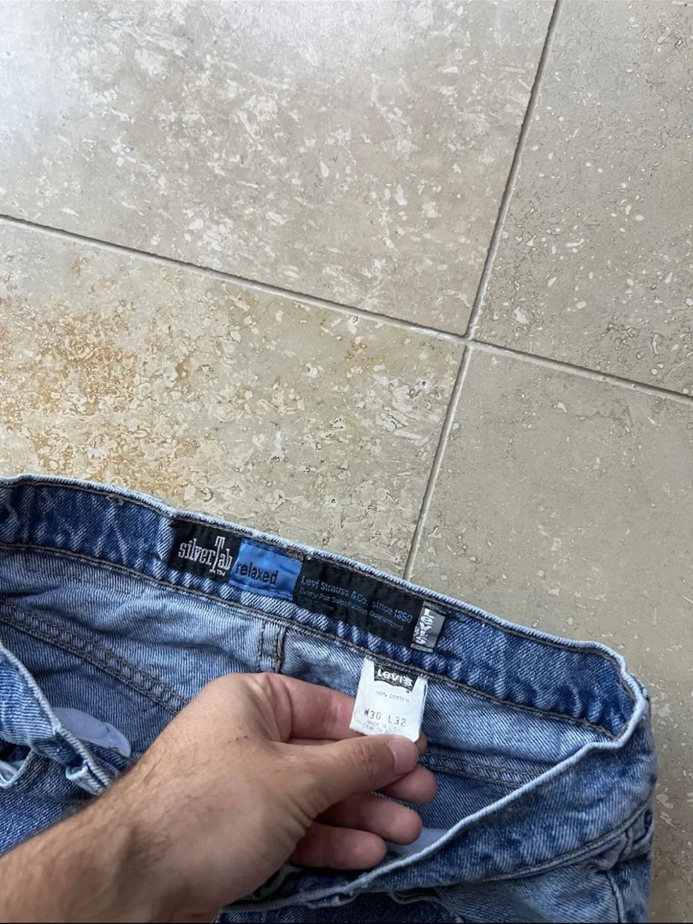 Levis used paint